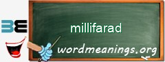 WordMeaning blackboard for millifarad